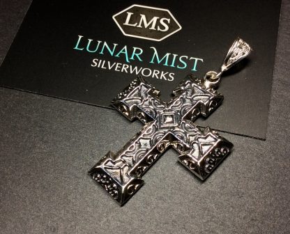 Sterling Silver Cross Pendant Gothic