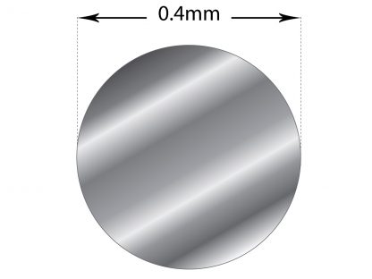 0.4mm Solid Sterling Silver Round Wire