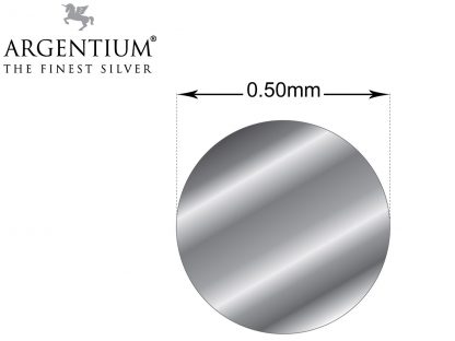 Solid Argentium Silver Round Wire