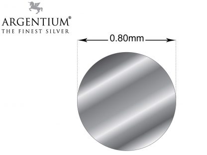 Solid Argentium Silver Round Wire