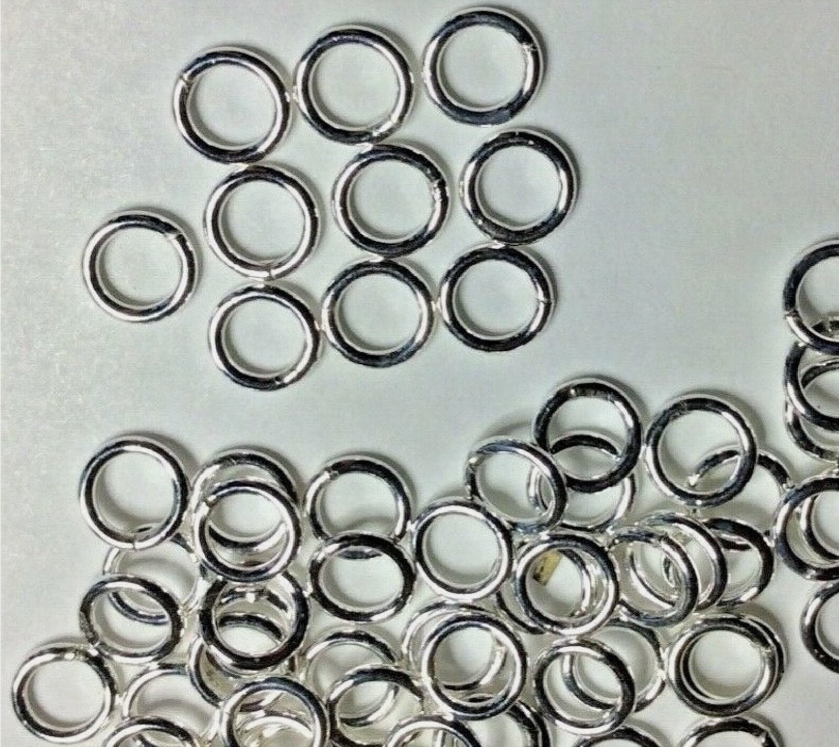 Closed Solid Sterling Silver Jumprings